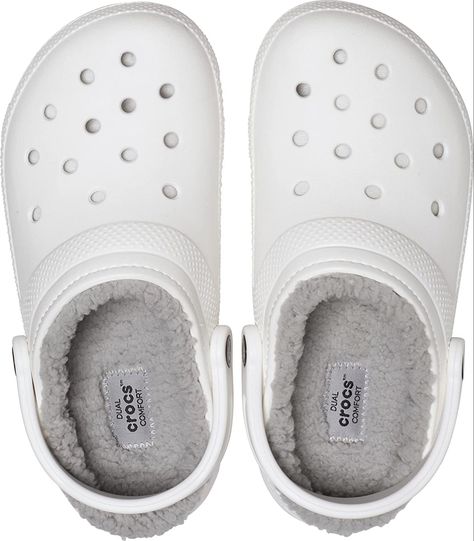 Fluffy Crocs, Fuzzy Crocs, Clog Crocs, Lined Crocs, White Crocs, Heel Protector, Expensive Shoes, Xmas List, Fuzzy Slippers