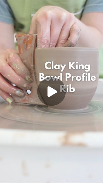 Hope Kathleen Limyansky-Smith on Instagram: "🥣Bowl Rib🥣
Thanks @claykingceramics for sponsoring today’s video! 
🥣Use code “HopeRed” at checkout to save $5 off of $50 or $10 off of $100! 
🥣Using that code also helps me continue to create content, just like this video! I greatly appreciate the support from those who choose to use it! 
🥣This rib is made by Clay King and retails for $14

#wheelthrown #wheelthrownpottery #wheelthrowing #pottery #potterystudio #potterylove #potterywheel #claytools #ceramicart #ceramics #potterytools #ceramictools" Pottery Ribs, Ceramic Tools, Wheel Throwing, Clay Tools, Pottery Tools, Wheel Thrown Pottery, Pottery Wheel, Pottery Studio, Wheel Thrown