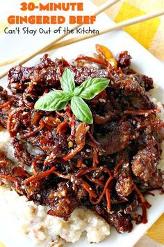 Ginger Beef, Asian Beef, Mapo Tofu, Gluten Free Soy Sauce, Eat Beef, Fried Beef, Stuffed Avocado Healthy, Ginger Recipes, Beef Recipe