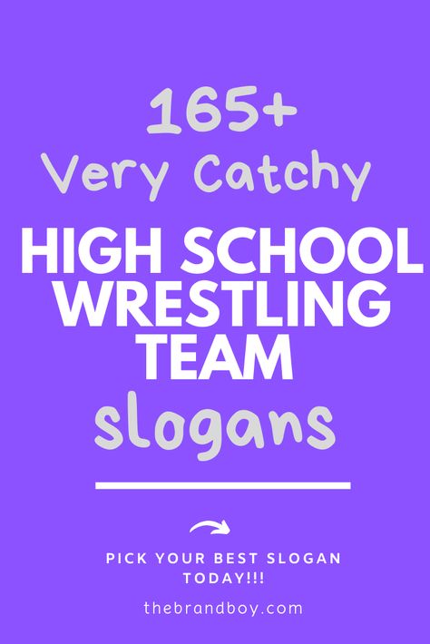 Funny Wrestling Quotes, Wrestling Posters High School Diy, Wrestling Posters High School, Wrestling Sayings, Team Poster Ideas, High School Wrestling, Funny Wrestling, Wrestling Quotes, Team Slogans