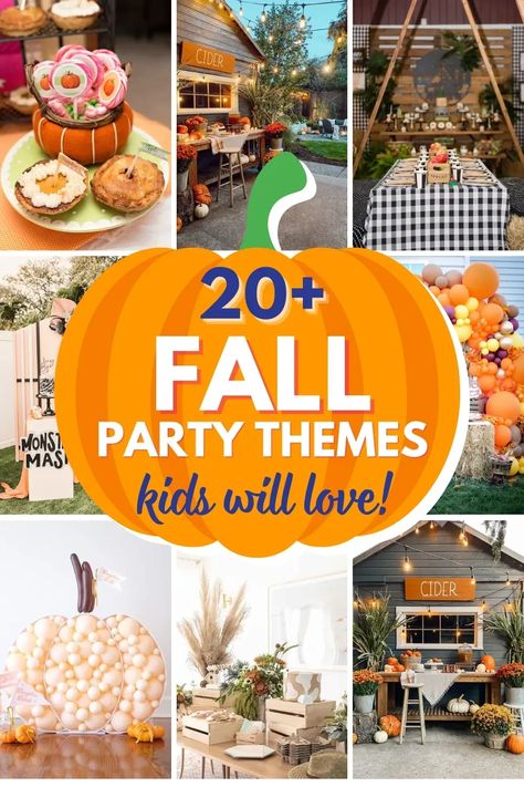 Make your child's birthday extra special with these amazing fall party themes! From wizarding wonders to wild west adventures, these ideas will have your guests excited for a season of fun and festivities. #FallThemedParty Fall Theme Birthday Party For Girl, Fall Themed Birthday Party Decorations, Fall Toddler Birthday Party, Fall Birthday Party Outfit, Fall Festival Birthday Party Girl, Fall Fest Birthday Party, Fall Birthday Party Ideas For Kids, Fall Birthday Party Themes, Fall Festival Themes