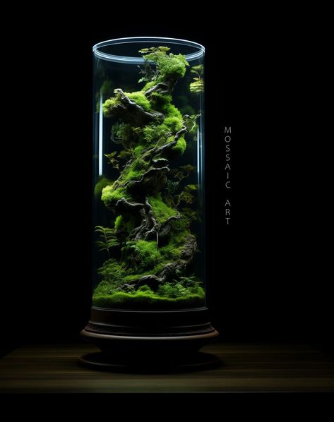 🇵🇱 Solidny kawałek zieleni w cylindrycznym szkle. 🇬🇧 A solid chunk of greenery in a cylindrical terrarium. . . . . #Mossaic… | Instagram Japanese Terrarium, Cylinder Terrarium, Paludarium Vivarium, Bonsai Terrarium, Terrarium Scene, Moss Growing, Unique Terrarium, Large Terrarium, Open Terrariums