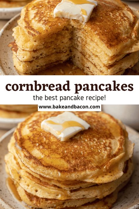 Cornbread Pancakes Corn Muffin Pancakes, Cornbread Mix Pancakes, The Best Homemade Pancakes, Cornbread Pancakes Easy, Cornbread Pancakes Jiffy, Cornmeal Pancakes Pioneer Woman, Jiffy Cornbread Pancakes, Biscuit Pancakes Recipes, Cornbread For Breakfast