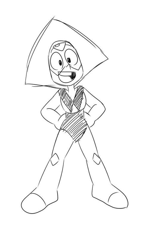 Steven Universe Peridot, Garnet Steven, Cross Drawing, Peridot Steven Universe, Steven Universe Drawing, Steven Universe Characters, Girl Drawing Sketches, Shared Folder, Steven Universe Fanart