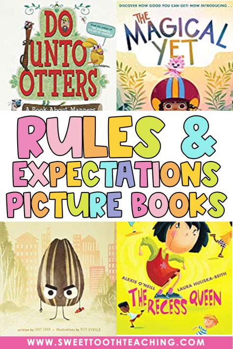 Books For The First Week Of School, Kindergarten Picture Books, 2nd Grade Picture Books, Back To School Books 2nd Grade, First Day Of School Books 3rd Grade, Back To School Books For Kindergarten, One School One Book Elementary Ideas, Classroom Rules Elementary, Pre K Books