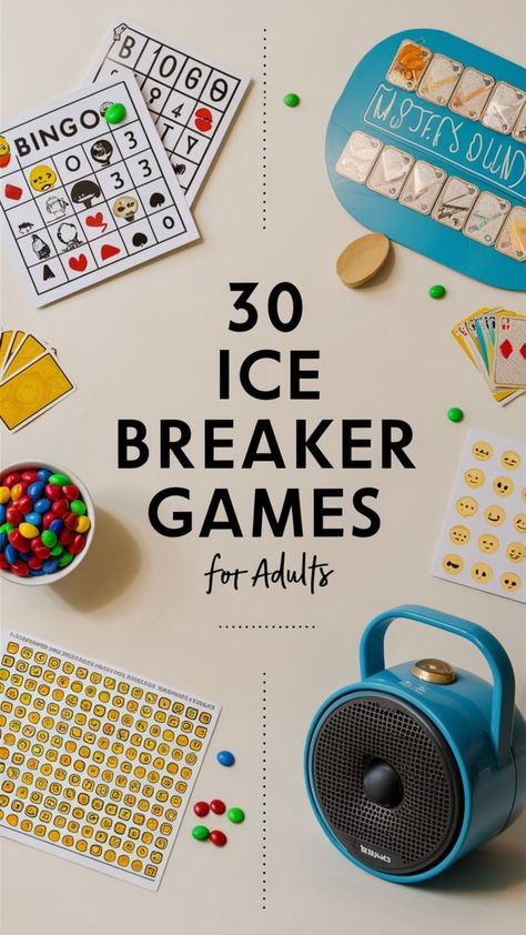 30 Ice Breaker Games for Adults – Fizzy Flare Interactive Ice Breakers For Adults, Ice Breaker Games For Large Groups, Ice Breaker Games For Adults Parties, Fun Ice Breakers For Adults, Fun Icebreakers For Adults, Activities For Adults Group, Icebreaker Activities For Adults, Group Icebreaker Activities, Ice Breaker Games For Adults At Work