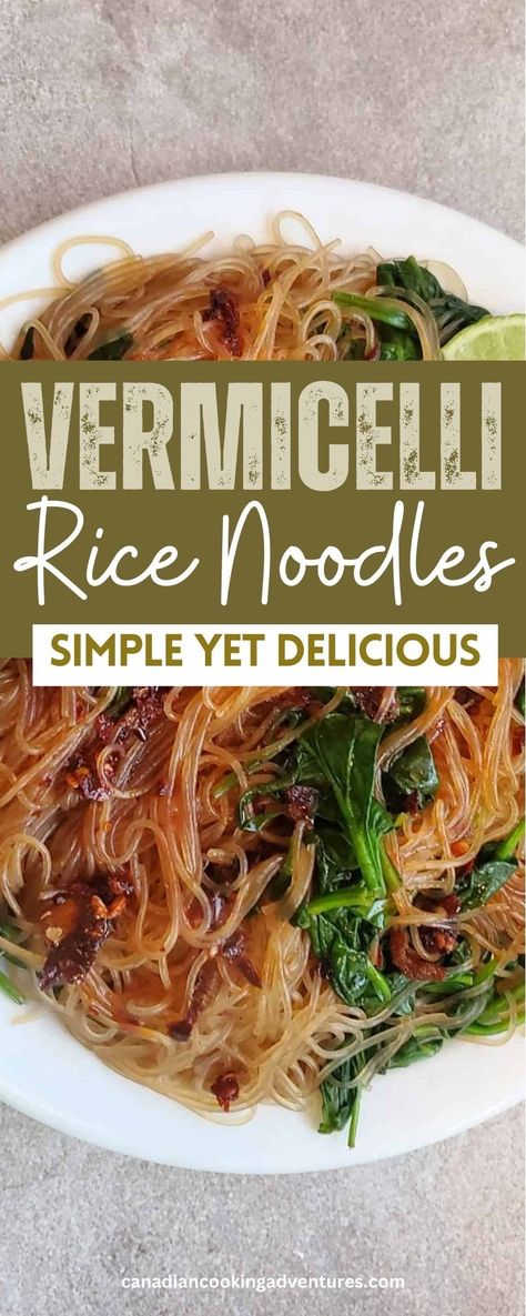 Vermicelli Rice Noodles Cooking Vermicelli Rice Noodles, Korean Vermicelli Noodles, Rice Noodles Soup Recipes, Cold Rice Noodles, Vermicelli Peanut Sauce Rice Noodles, Korean Vermicelli Recipe, Vietnamese Rice Vermicelli Recipes, Recipes With Rice Noodles Easy, Korean Rice Noodles