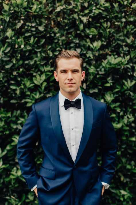 Men Navy Tux Wedding, Mens Navy Suits Wedding, Groom Tux Colors, Bride And Groom Navy Suit, Navy Tux Groom, Grooms Tux Ideas, Navy Wedding Suit Groom, Navy Tux Wedding, Groom Attire Blue