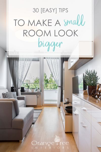 Top 30 [Easy] Tips to Make a Small Room Look Bigger 2017 – Orangetree Interiors Small Room Look Bigger, Dining Room Window Treatments, Room Look Bigger, Small Room Makeover, Dining Room Windows, Living Room Designs Small Spaces, Small Room Design, Small Room, Small Space Living