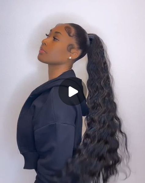 💯Raw Human Hair Vendor on Instagram: "High curly ponytail sleeking who loves?🔥Follow @elfinhair_beauty for more inspiration~  🛒Choose your favorite bundles on our bio website 💸Use coupon code: “VV10”  Other offers: 🔥Orders get FREE $39.9 hot comb 🔥Free 24hrs worldwide shipping 🔥Pay later with PayPal Klarna . . . . . . . . #messybun #naturalhair #hairjourney #hairstyles #hairtutorials #explorepage #satisfyingvideos #blackgirlmagic #spacebuns #topbun #ponytail#highponytail #ponytailhair #hairextensions#rawhair #blackgirlhairstyles #easyhairstyles #melaninpoppin #curlyhairstyles #hairtransformation #softhair #arroganttae #topknot #tiktokviral #blackgirlsrock #curlyhair" Mid Curly Ponytail, Wavy Ponytail Black Women, Curly Ponytail Weave, High Curly Ponytail, Hot Comb, Curled Ponytail, Ponytail Hair Piece, Wavy Ponytail, Curly Ponytail