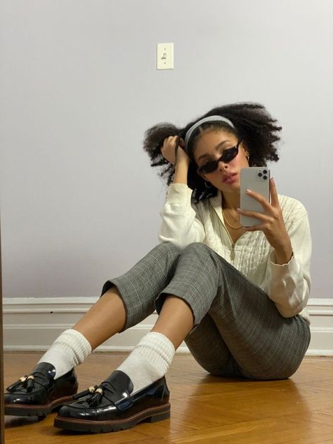 Preppy Hairstyle, Black Hair 90s, Teacher Fits, Everyday Fits, Birthday Hairstyles, Natural Black Women, Shoe Gallery, Fits Inspo, Aesthetic Things