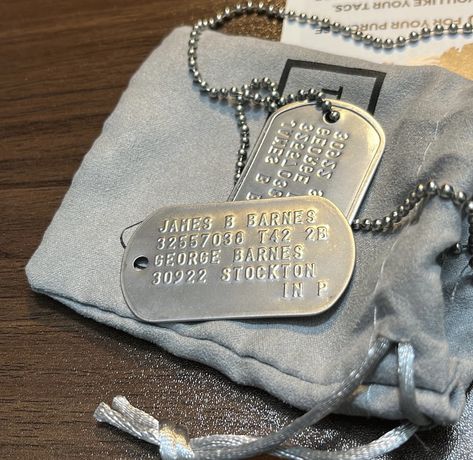 buckys dog tags aesthetic Bucky Barnes Lover Aesthetic, The Soldier Aesthetic, Dogtags Army Aesthetic, Falcon And The Winter Soldier Aesthetic, Bucky Barnes Boyfriend Aesthetic, Dog Tags Aesthetic, James Barnes Aesthetic, Bucky Barnes Dog Tags, Dating Bucky Barnes Aesthetic