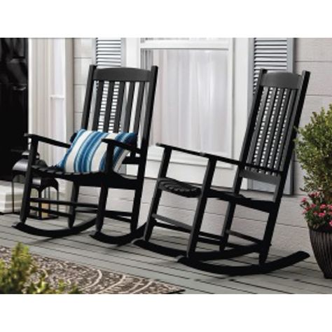 Mainstays Outdoor Wood Porch Rocking Chair, White Color, Weather Resistant Finish - Walmart.com - Walmart.com Front Porch Rocking Chairs, Bath Decoration, Porch Rocking Chair, Front Porch Furniture, Wood Porch, Outdoor Rocking Chair, Rocking Chair Porch, Porch Chairs, Wood Rocking Chair