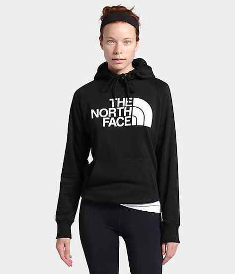 The North Face Hoodie, North Face Sweater, North Face Hoodie, Hoodie Women, Black North Face, Womens Fleece, Workout Sweatshirt, Half Dome, North Face Women