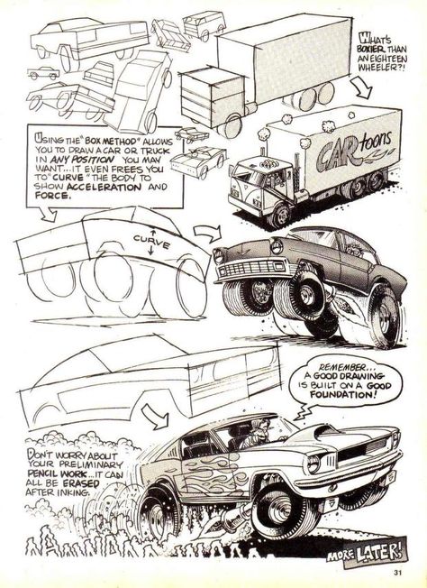 How To Draw Cars, Cartoons Magazine, Draw Cars, Dieselpunk Vehicles, Cartoon Car Drawing, Cars Cartoon, Car Drawing, Cool Car Drawings, Automotive Artwork