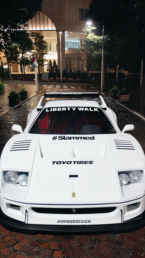 Ferrari F40 Liberty Walk Wallpaper, Ferrari F40 Wallpapers, F40 Liberty Walk, Ferrari Car Aesthetic, Sigma Female, Ferrari Wallpaper, Interior Car Cleaning, Mobil Drift, F1 Wallpaper Hd