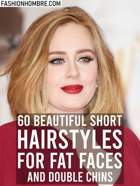 95 Beautiful Short Hairstyles For Fat Faces And Double Chins Cabelo Plus Size, Double Chin Hairstyles, Fat Face Haircuts, Beautiful Short Hairstyles, Plus Size Hairstyles, Hairstyles For Fat Faces, Chubby Face Haircuts, Hairstyle For Chubby Face, Growing Out Short Hair Styles