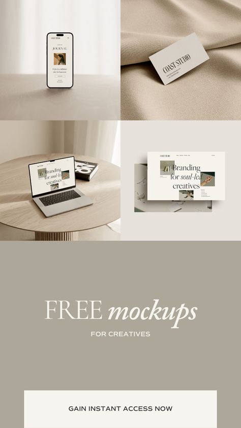 Elevate your branding and gain instant access to FREE mockups for brand designers, web designers and creative brands. Visit MOYO Studio for for designer Photoshop mockup bundles and modern mockups for brand designers and creative businesses! Digital Mockup Design, Mock Ups Free Templates, Brand Mockup Templates, Canva Mockup Templates, Free Mockup Website, Phone Mockup Design, Ipad Mockup Free, Website Mockup Design, Portfolio Mockup