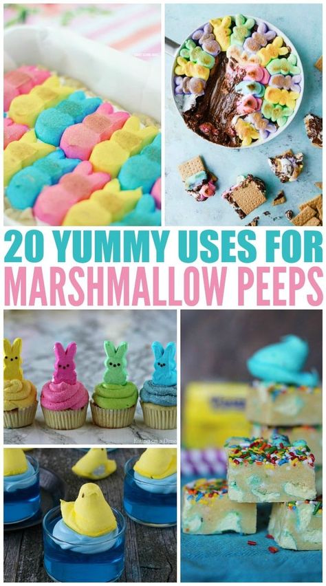 Peeps Dessert, Easter Treats For Kids, Peeps Treats, Peeps Recipes, Easter Snack, Dessert Easter, Easter Foods, Gluten Free Easter, Easy Easter Treats