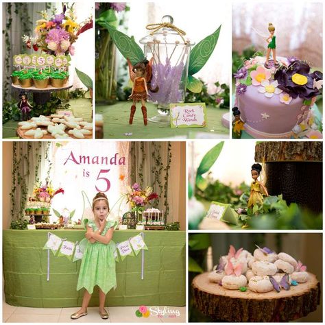 Monica M's Birthday / Tinkerbell - Photo Gallery at Catch My Party Tinkerbell Birthday Party Ideas, Tinkerbell Birthday Party, Fairy Theme Birthday Party, Tinkerbell Party Theme, Woodland Fairy Birthday, Tinkerbell Birthday, Birthday Wishes For Her, Fairy Garden Birthday Party, Fairy Tea Parties