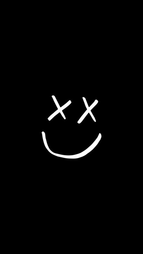 Wallpaper Iphone Black And White, Smiley Face Tattoo, Wallpaper Iphone Black, Simple Tattoos For Guys, White Instagram, Black And White Instagram, Opposite Words, Face Profile, Iphone Black