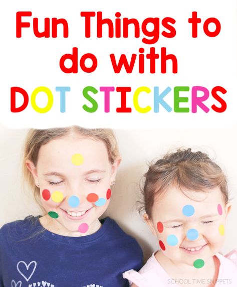 So many fun activities to learn and play with color dot stickers! Color Dot Activities, Dot Sticker Activities Preschool, Sticker Activities For Toddlers, Dot Sticker Activities, Sticker Activities, Crazy Crafts, Dots Game, Dot Stickers, Learn And Play