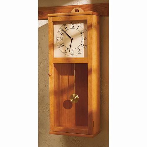 Simply Stated Shaker-Style clock Woodworking Plans Clocks, Downloadable Woodworking Plans, Woodworking Plans Patterns, Woodworking Plans Pdf, Wood Crafting Tools, Wood Magazine, Woodworking Patterns, Woodworking Workbench, Wood Clocks