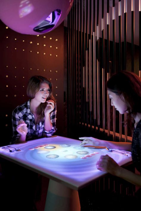 Interactive Restaurant, Touch Screen Table, Interactive Table, Retail Technology, Interactive Walls, Touch Table, Interactive Media, Interactive Installation, Screen Design