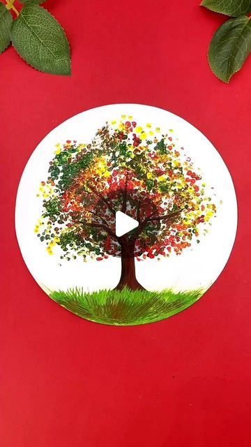 Artist 🎨 on Instagram: "Easy Tree Painting using Earbuds /cotton swab Painting for kids # cotton swab # tree painting # creative work # beautiful # Art work #Instagram #instgram🎨🖌️" Cotton Bud Tree Painting, Preschool Activities Painting, Painting A Tree On A Wall, Kg1 Activities Ideas, Earbud Painting For Kids, Earbud Painting, Tree Art Ideas, Cotton Swab Painting, Easy Tree Painting