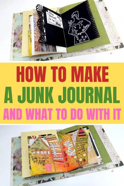 How to easily make a junk journal and what to do with it 49 Dragonflies, Homemade Journal, Sketchbook Design, Diy Journals, Aesthetic Journaling, Handmade Journals Diy, Journal Techniques, Journal Therapy, Smash Journal