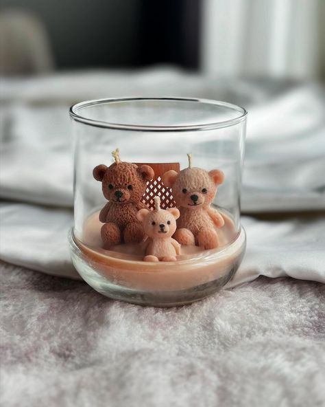 Teddy Bear Family🧸 Teddy Candle, Teddy Bear Family, Bear Candle, Bear Family, Scenery Wallpaper, Your Dream, Dreaming Of You, Teddy Bear, Candles