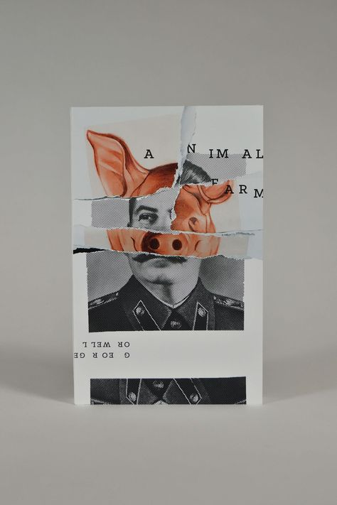 Animal Farm Book, Animal Farm George Orwell, Mises En Page Design Graphique, Poster Sport, Cover Design Inspiration, Farm Books, Book Cover Design Inspiration, Buch Design, Creative Books