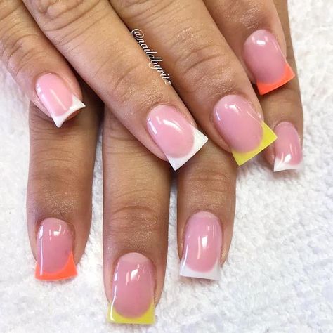 Fun Flare Nails To Surprise Anyone #flarenails #shortnails #frenchnails #frenchtips ★ All the nail shapes from almond to coffin, from round to stiletto all gathered here! ★ See more: https://glaminati.com/nail-shapes-guide/ #glaminati #lifestyle #nails #nailart #naildesigns #nailshapes Shapes Nails, Flare Nails, Nails Shape, Acrylic Nail Shapes, Different Nail Shapes, Squoval Nails, Gel Nail Art Designs, Spring Nail Trends, Popular Nails