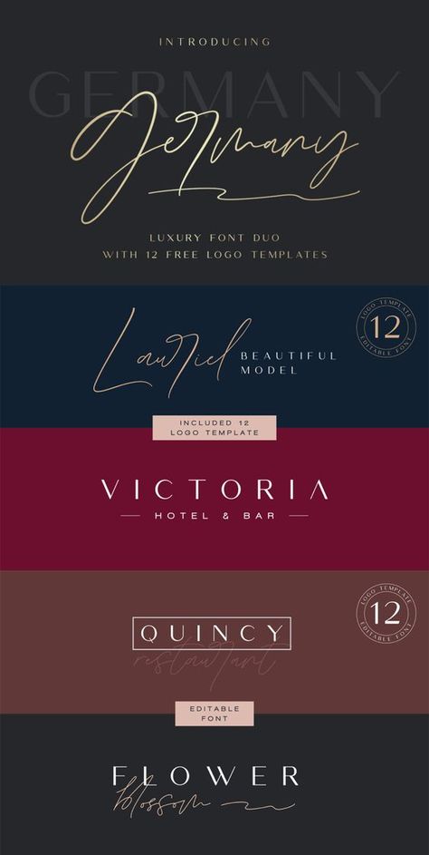 Luxury Graphic Design, Luxury Advertising, Branding Wedding, Luxury Font, Fashion Logo Branding, Plans Architecture, Font Duo, Identity Design Logo, Font Inspiration