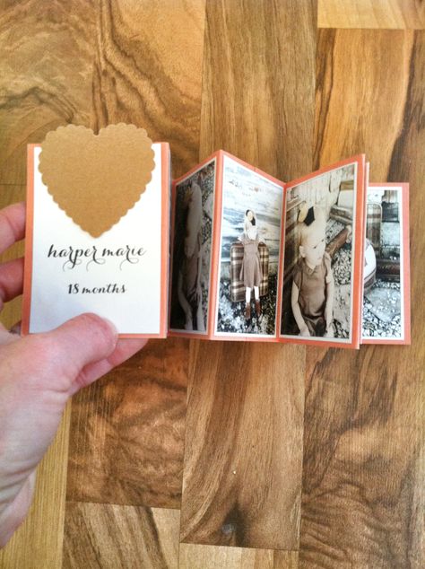 Accordion photo book Accordion Scrapbook, Photo Albums Diy, Accordian Book, Handmade Photo Album, Brag Books, Photo Cards Diy, Photo Gifts Diy, Handmade Photo Albums, Diy Photo Book