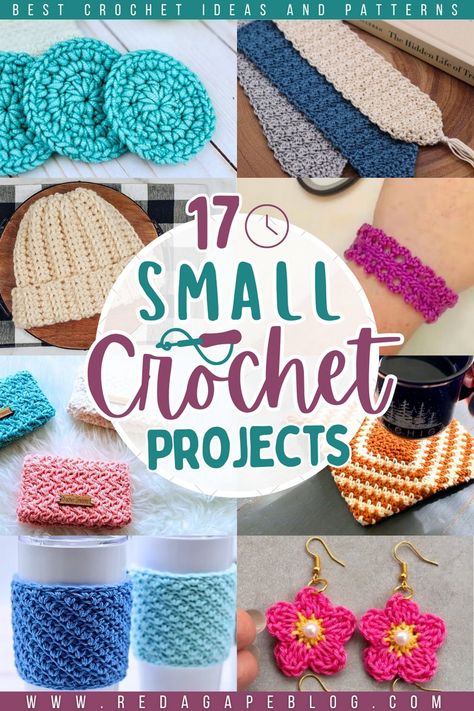 crochet small projects Double Crochet Projects Simple, Crochet Projects To Use Up Yarn, Useful Things To Crochet Free Patterns, Quick Crochet To Sell, Crochet To Sell Ideas Make Money, Easy One Color Crochet Projects, Top Selling Crochet Items, Easy Crochet Items, Quick Small Crochet Projects