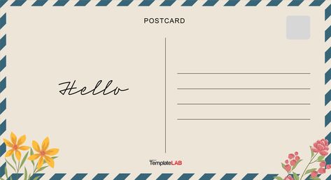 Blank Card Template, Blank Postcard, Postcard Template Free, Food Label Template, Diy Postcard, Postcard Format, Printable Postcards, Unique Postcards, Free Postcards