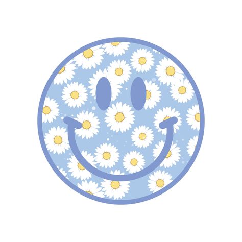 Daisy Smiley Face, Smiley Face Png, Cut Table, Basic French Words, Rock Argentino, Kindle Stickers, Cute Smiley Face, Preppy Stickers, Face Png