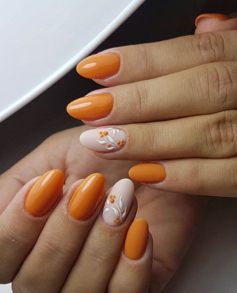 Gelový Lak, Celestial Nails, Unghie Sfumate, November Nails, Fall Gel Nails, Nagel Inspo, Cat Kuku, Orange Nails, Autumn Nails