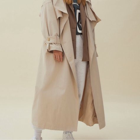 Jean trench coat