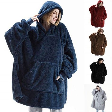 Oversized Hoodie Blanket Big Hooded Ultra Plush Giant Sweatshirt Blanket UK Welcome to our store！NOTE The items we sell are all taken in kind, but it is inevitable that there will be slight color difference due to lighting or display, etc. The colour of product is subject to the actual product. A MUST HAVE FOR YOU This hoodie with long sleeves covers you completely well and allows you to move and use your hands freely. It keeps you warm and cozy while lounging at home, morning coffee outside, at a sporting event, you can wear it for any camping or outdoor activities without having to take it off.Super soft blanket sweatshirt with a huge pocket, which is able to store phones, snacks, remote controllers and so on. Perfect for those cosy nights in, this brand new Hooded Blanket is your new co Velvet Hoodie, Blanket Sweater, Womens Sweatshirts Hoods, Big Pocket, Hoodie Blanket, Winter Hoodies, Wearable Blanket, Hooded Blanket, Hooded Tops