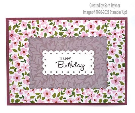 Delightfully Eclectic Dsp, Diy Engraving, Card Making Ideas, Handmade Birthday Cards, A Frame, Simple Cards, Pansies, Making Ideas, Stamp Set