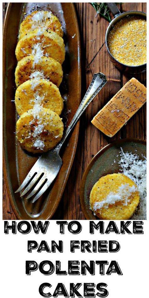 Do you find yourself with leftovers anytime you make polenta? Consider creating an entirely new, but equally delicious, meal — polenta cakes! Polenta Recipes Mexican, Polenta Side Dish Recipes, Pulled Pork Polenta, Simple Polenta Recipes, Polenta Recipes Dairy Free, Polenta Cakes Recipes, Pan Fried Polenta Cakes, Polenta Side Dish, Tube Polenta Recipes Healthy