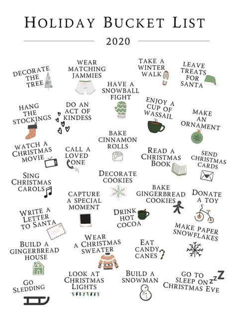 December Things To Do, Winter Illustrations, Gift Checklist, Manifest Success, Christmas Bucket List, Christmas Dreaming, Christmas Bucket, Christmas Prep, Fun Fall Activities