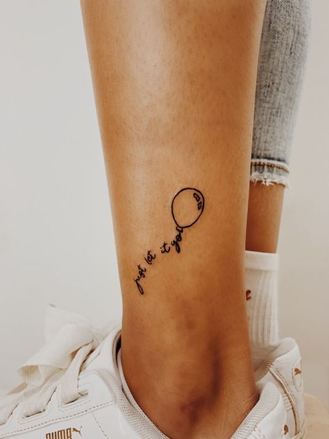 Just Let Go Tattoo, Tattoo Let It Go Symbol, Letting Go Tattoos For Women, You Can Let It Go Tattoo, Let It Go Tattoos For Women, Letting Go Symbol, Let Things Go Tattoo, Let It Go Tattoo Ideas, Let Go Tattoos For Women