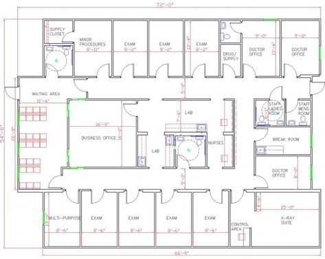 Clinics / Doctors Offices – Rose Medical Buildings Clinic Floor Plan, Rose Office, Hospital Floor Plan, Medical Clinic Design, Hospital Plans, Urgent Care Clinic, Office Break Room, Office Floor Plan, Acupuncture Clinic