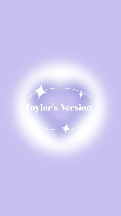 Glowing purple heart in the center of the pin with the text ‘Taylor’s version’ in white with swirly fonts and stars around it Taylor Purple Aesthetic, Taylor Swift Posters Purple, Taylor Swift Wallpaper Taylors Version, Purple Aesthetic Taylor Swift Lyrics, Taylor Swift Purple Aesthetic Wallpaper, Taylor Swift Astethics, Speak Now Aesthetic Wallpaper Purple, Taylor’s Version Wallpaper, Purple Aesthetic Lyrics