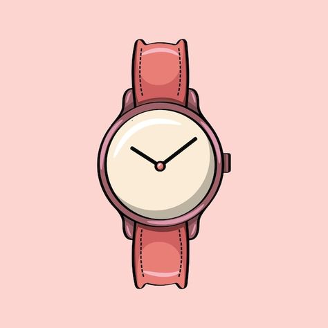 Watch Illustration, Watch Cartoon, Watch Cartoons, Diary Ideas, Man Stuff, Simple Graphic, Cartoon Style, Watch Sale, Vector Photo