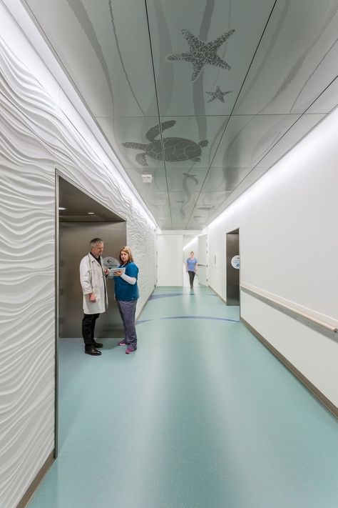 Flooring you have been looking for Children Hospital Design, Work Office Design, Healthcare Interior Design, Wayfinding Signage Design, Hospital Architecture, Corridor Design, Interior Design Portfolios, Children Hospital, Hospital Interior