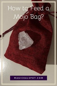 Here's How to Feed a Mojo Bag [DIY Guide] Cleansing Spells, Witchy Diy, Witchcraft Diy, Hoodoo Magic, Wiccan Crafts, Mojo Bags, Luck Spells, Homemade Oil, Healing Magic